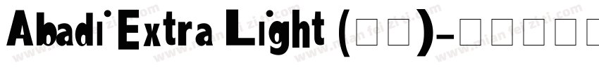 Abadi Extra Light (正文)字体转换